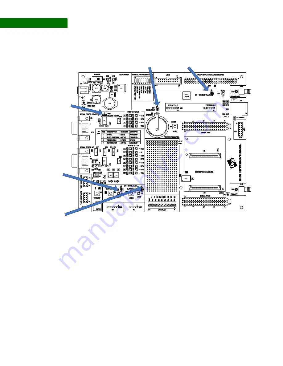 Digi NS9210 Hardware Reference Manual Download Page 42