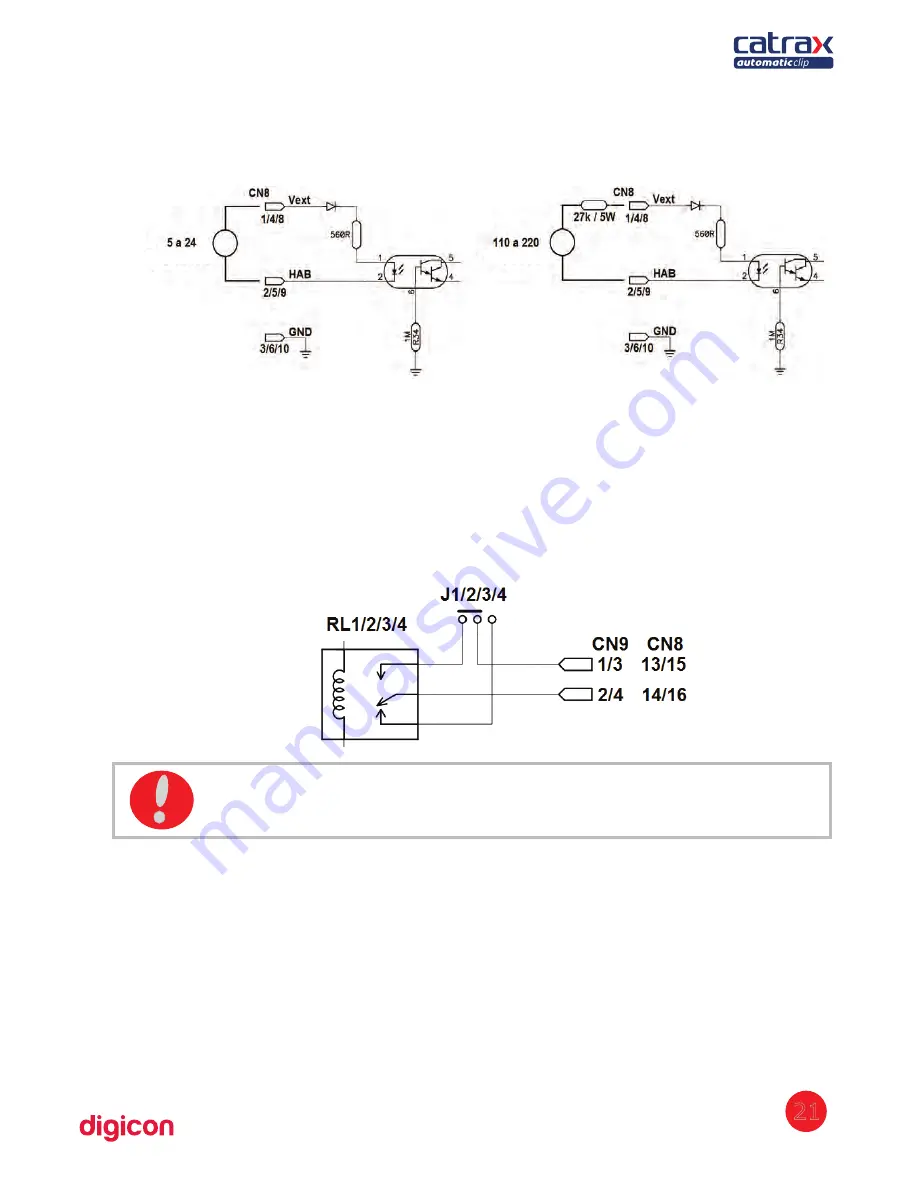 digicon catrax automatic clip Скачать руководство пользователя страница 21