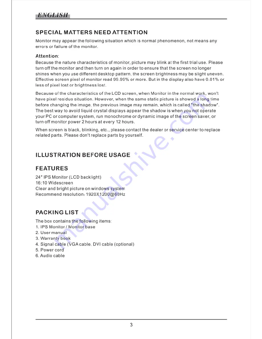 Digimate IPS-2402WDH User Manual Download Page 5