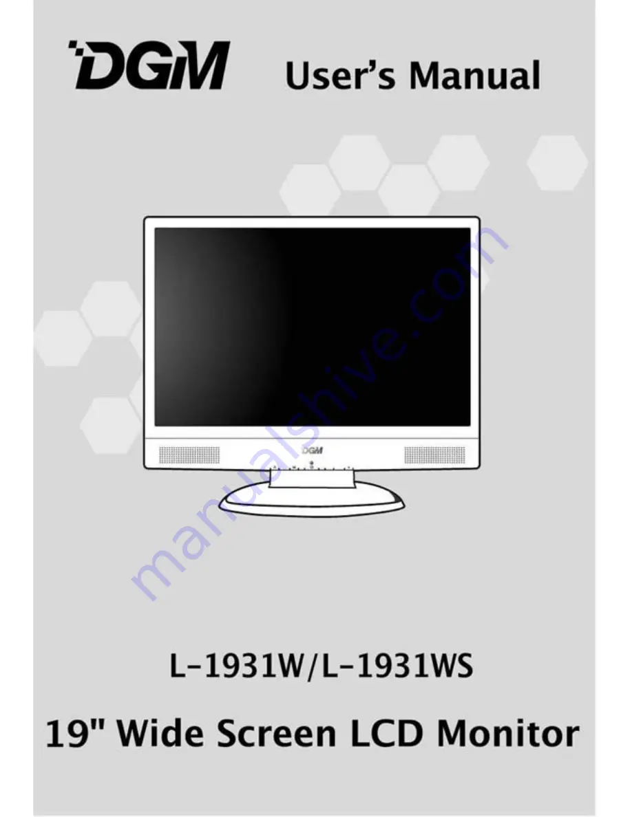 Digimate L-1931W Скачать руководство пользователя страница 1