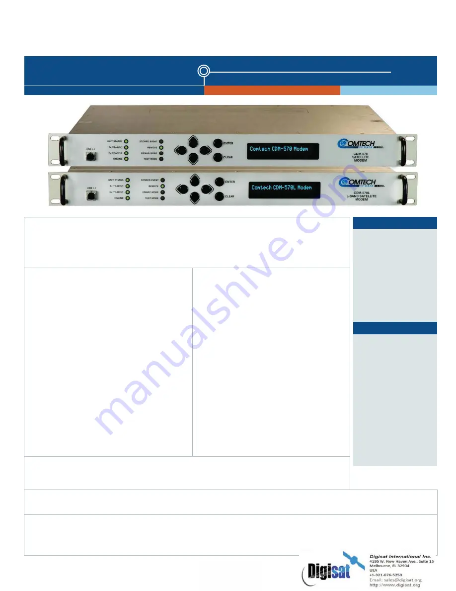 Digisat CDM-570/L Скачать руководство пользователя страница 1