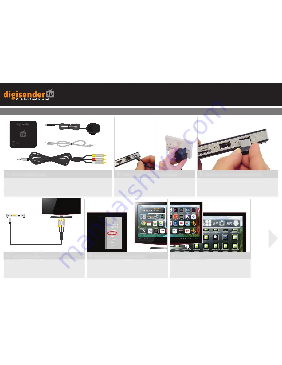 DigiSender TV SmartMedia DGTVSM20 Quick Start Manual Download Page 1