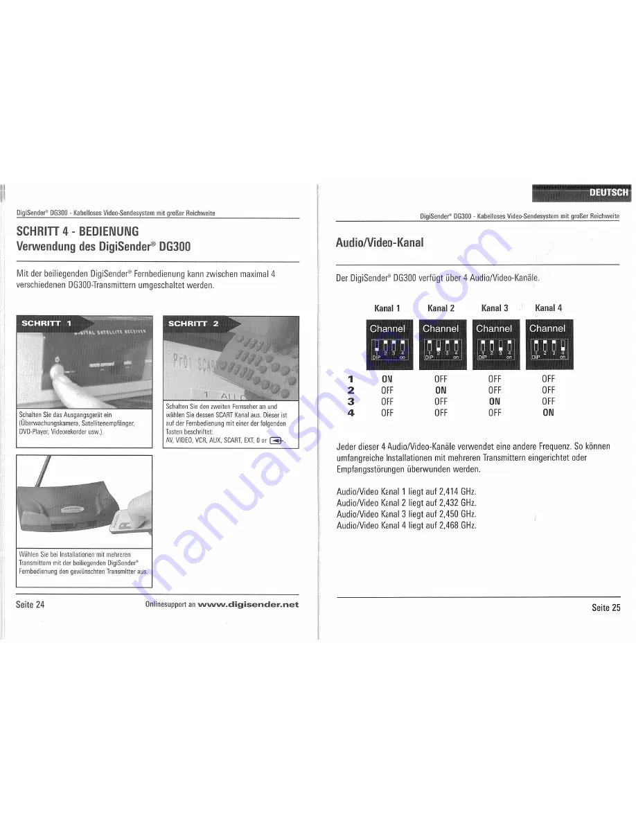 DigiSender DG300 Instruction Manual Download Page 13