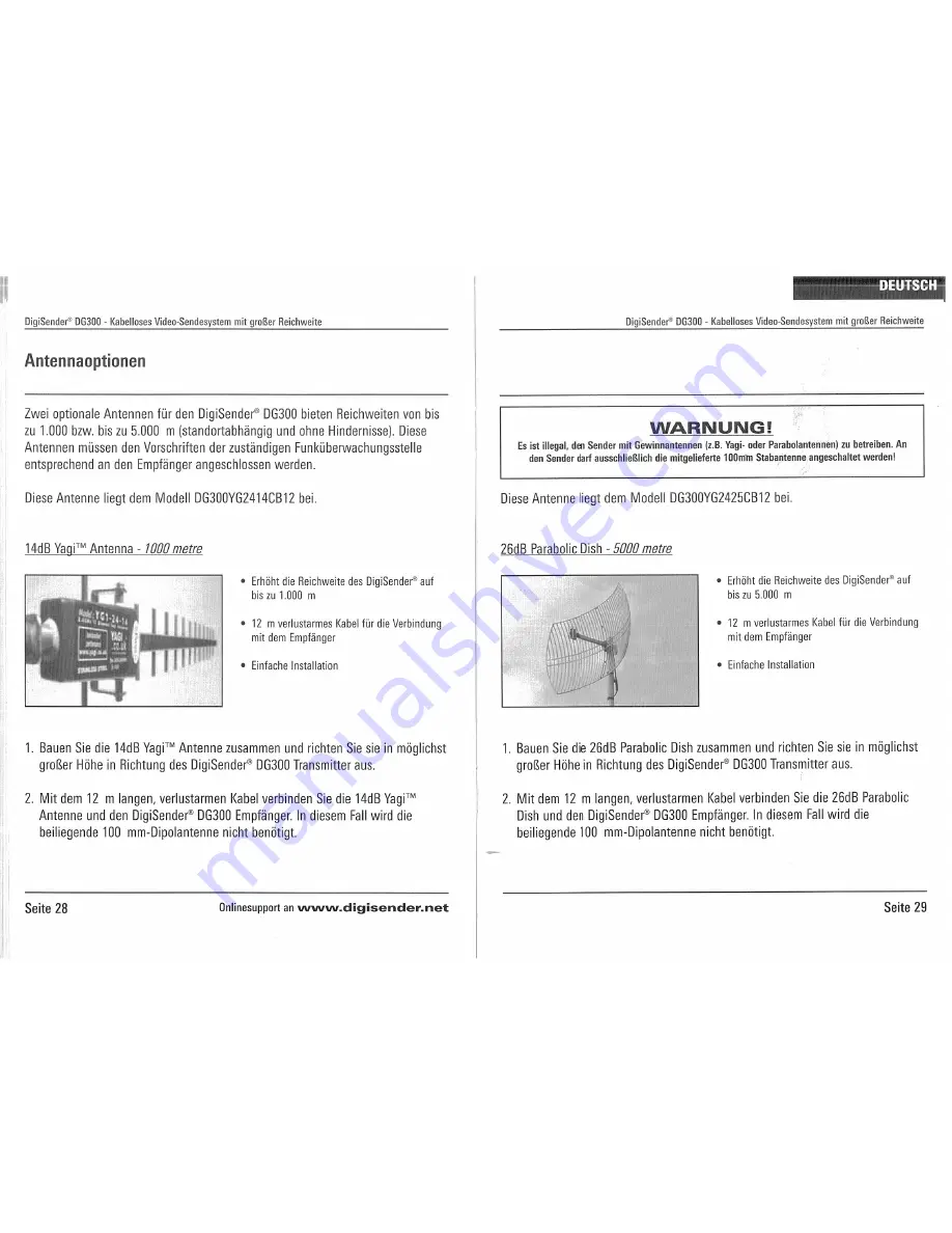 DigiSender DG300 Instruction Manual Download Page 15