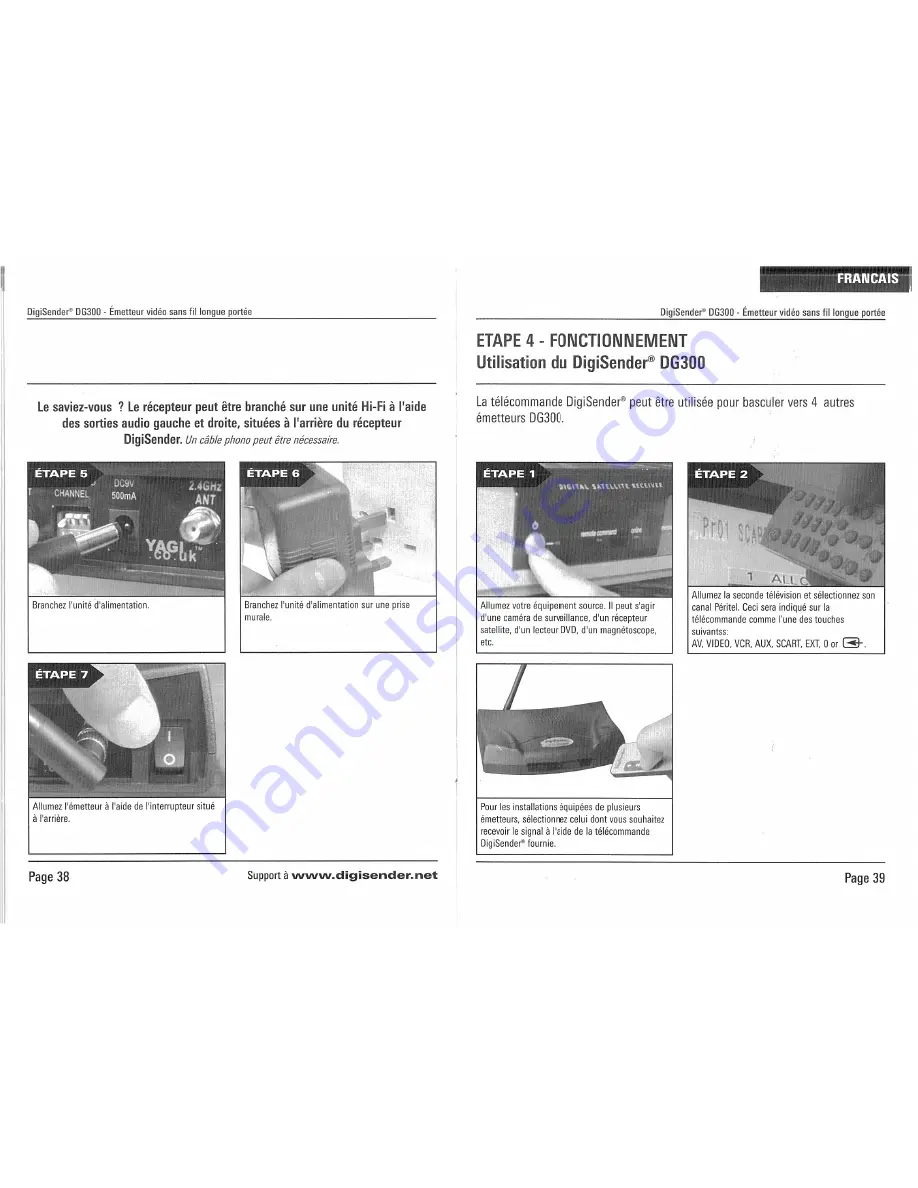 DigiSender DG300 Instruction Manual Download Page 20