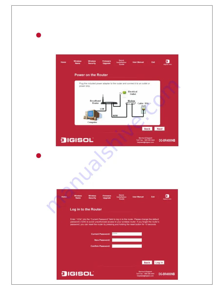 Digisol DG-BR4000NG Quick Installation Manual Download Page 10