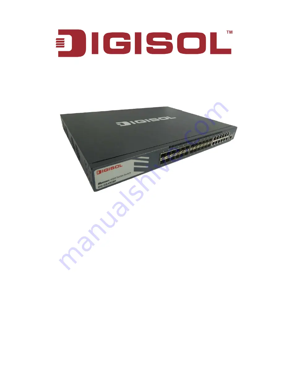 Digisol DG-GS4900 SERIES Installation Manual Download Page 1