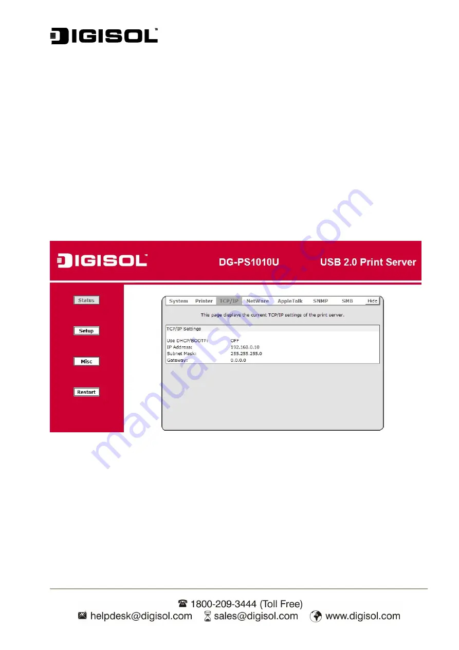 Digisol DG-PS1010U Скачать руководство пользователя страница 33