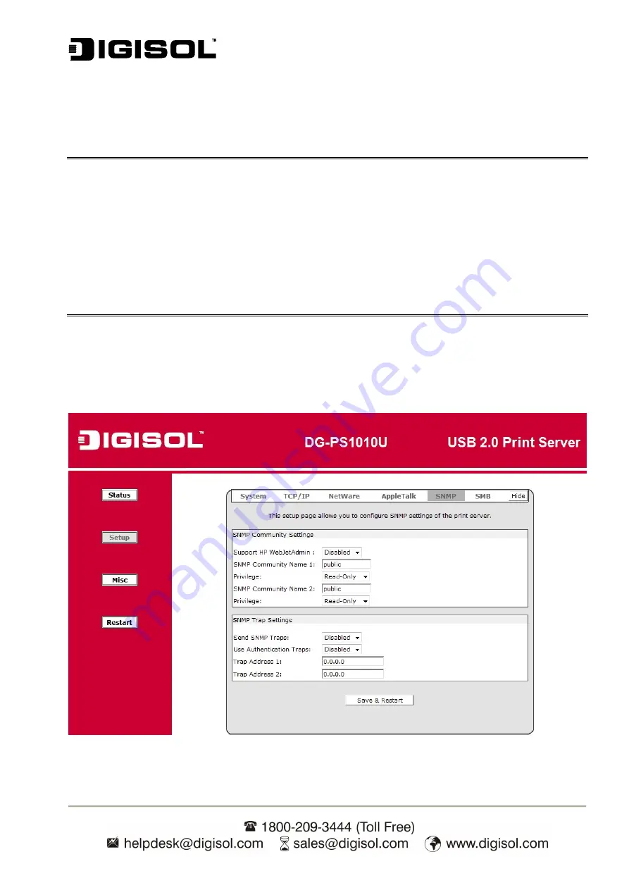 Digisol DG-PS1010U Скачать руководство пользователя страница 47