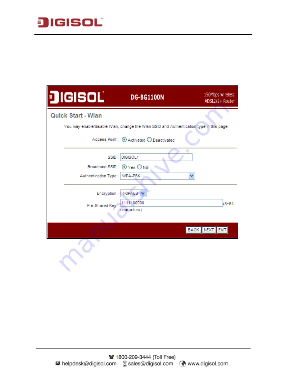 Digisol DH-bg1100n User Manual Download Page 38