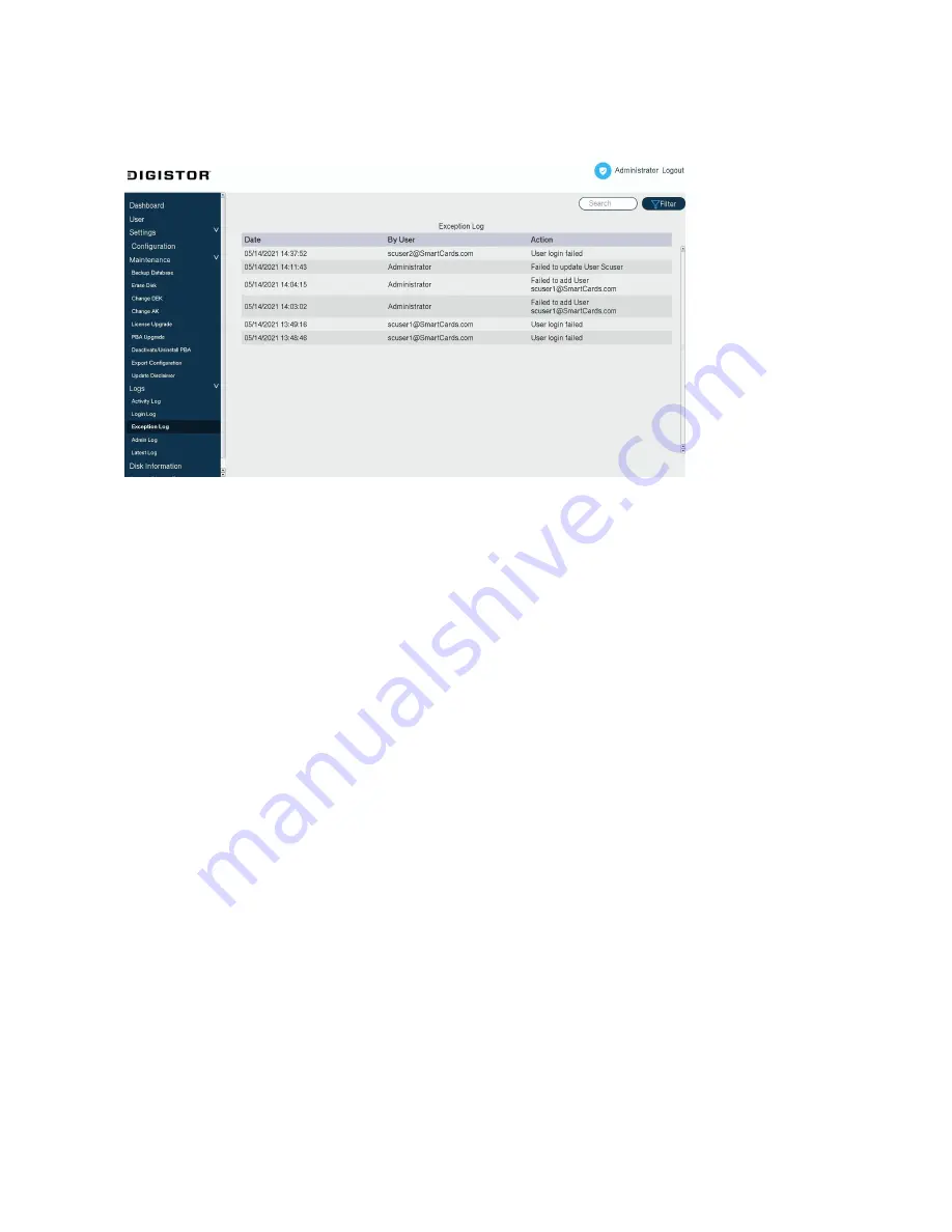 Digistor CItadel User Manual Download Page 38