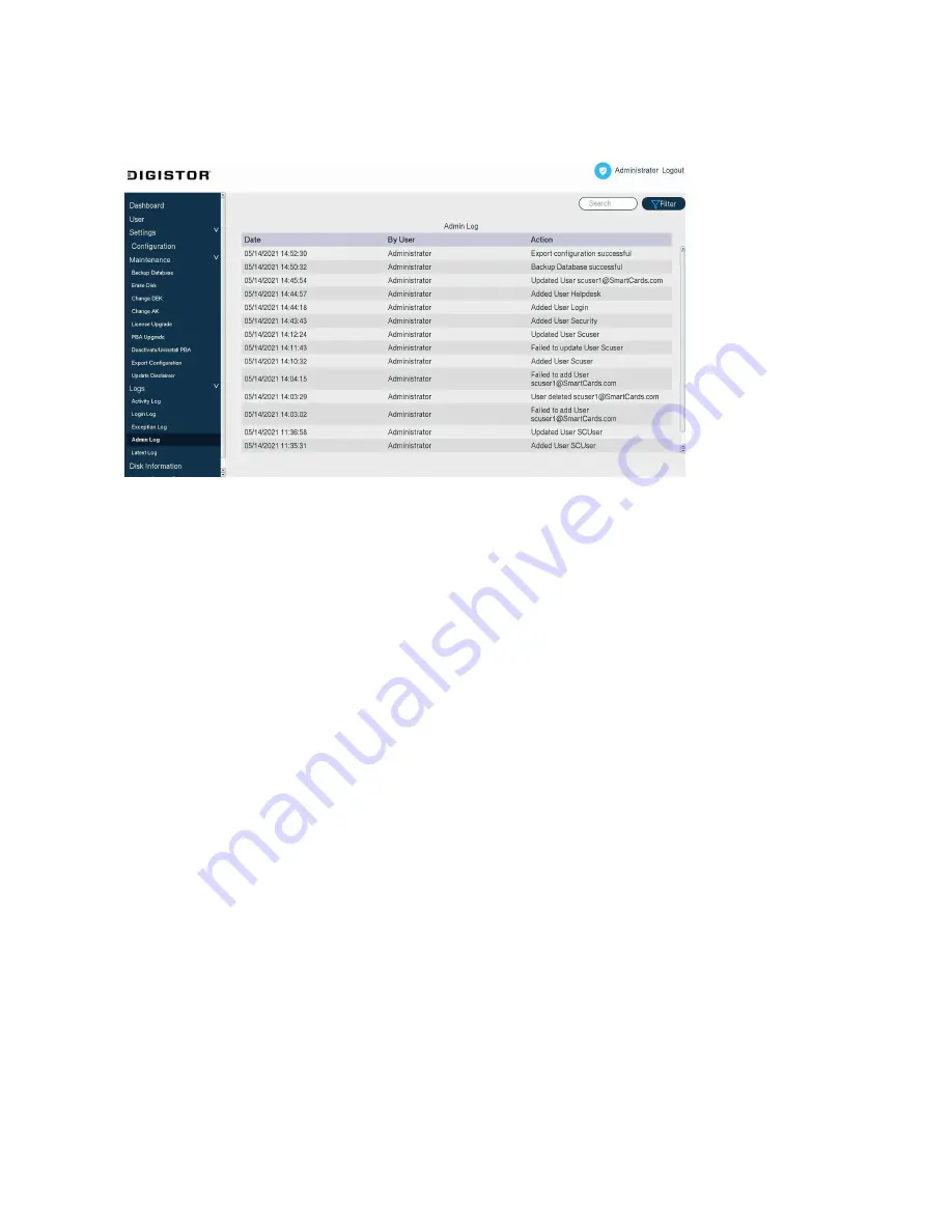 Digistor CItadel User Manual Download Page 39