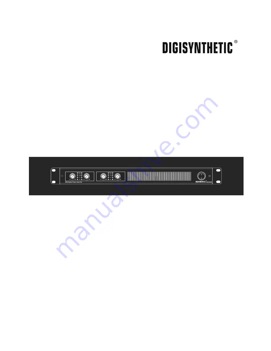 DIGISYNTHETIC DSQ2400 Скачать руководство пользователя страница 1