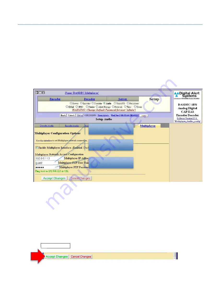 Digital Alert Systems MultiPlayer DASMP Quick Start Manual Download Page 10