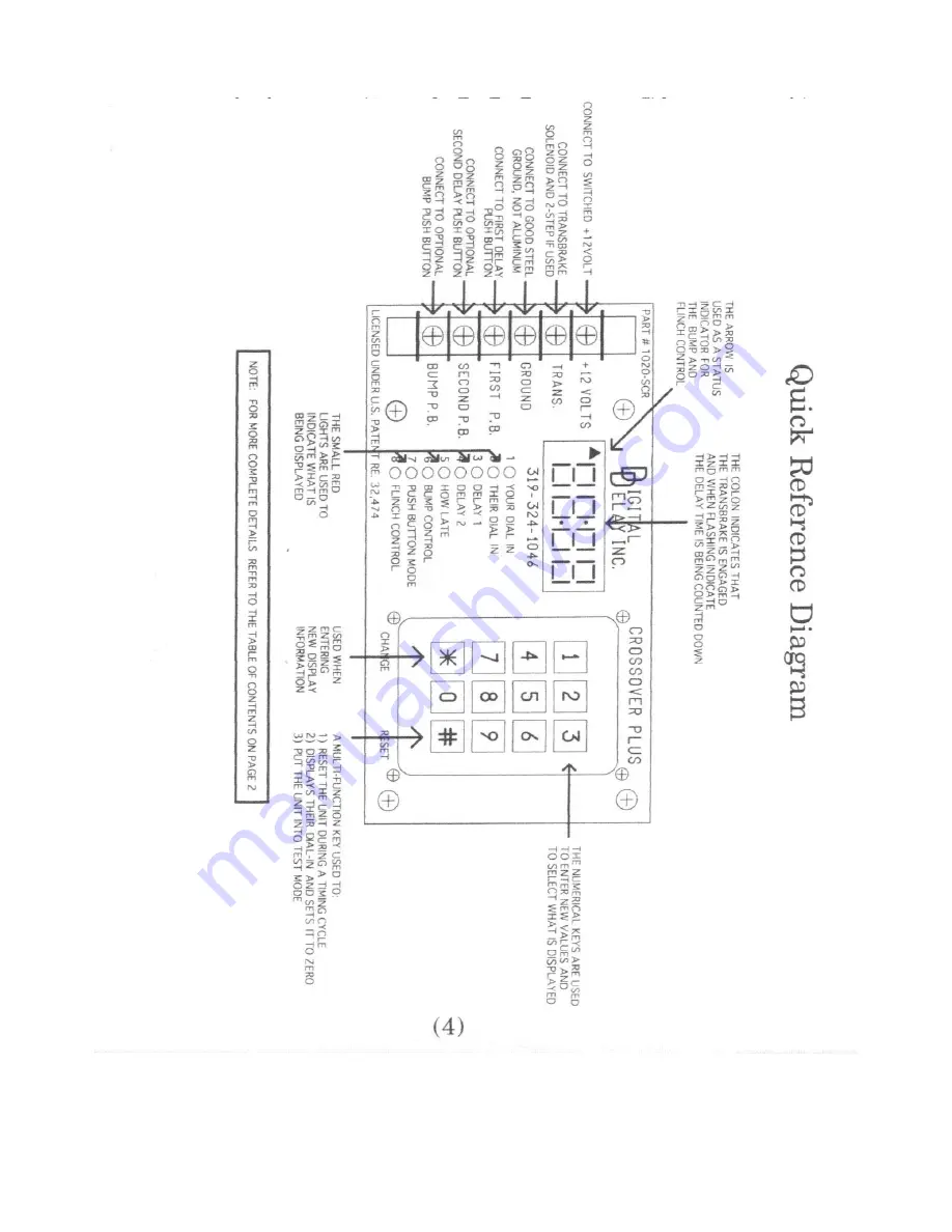 DIGITAL DELAY 1020-SCR Instructions Manual Download Page 4