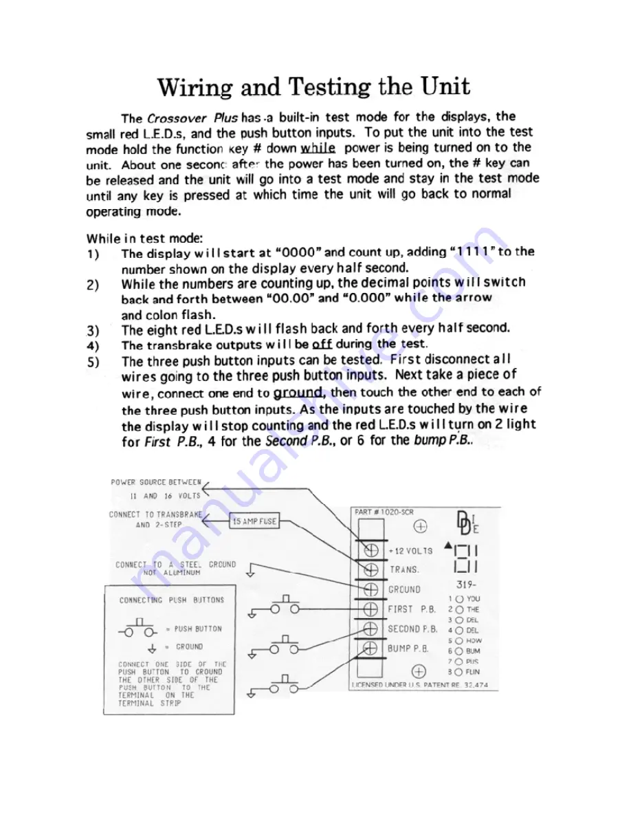 DIGITAL DELAY 1020-SCR Instructions Manual Download Page 10