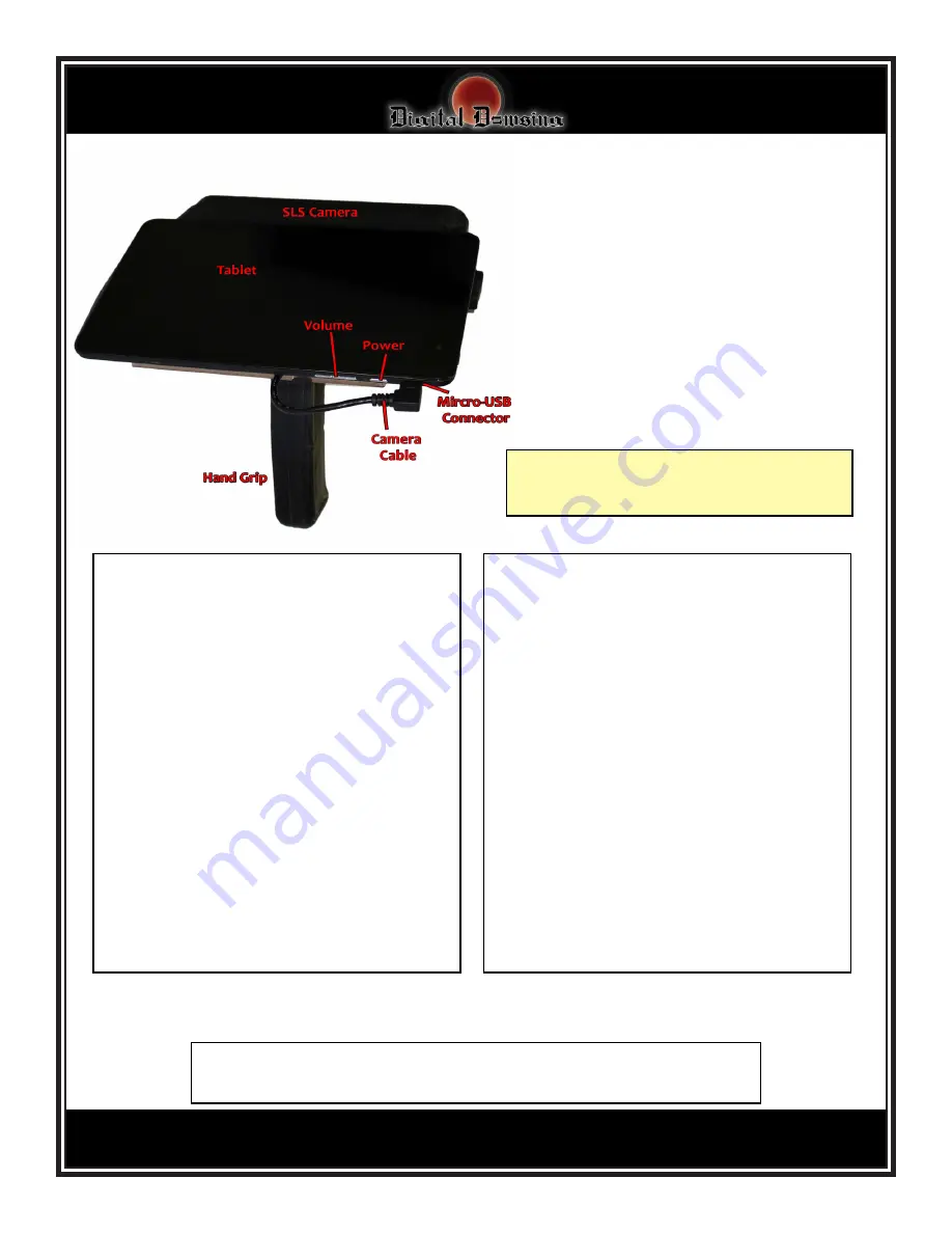 Digital Dowsing Xcam SLS Quick Start Manual Download Page 2