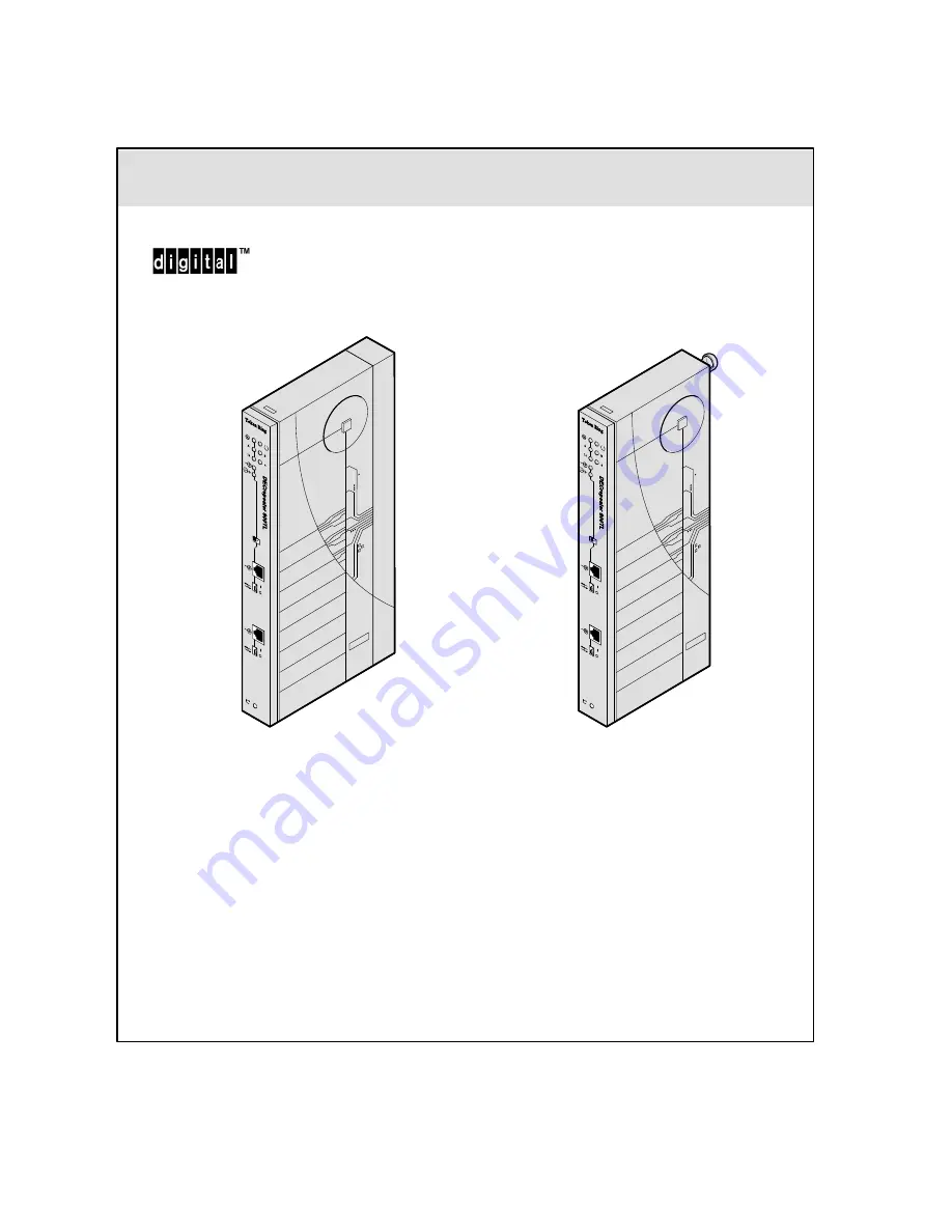 Digital Equipment DEChub ONE Repeater 900SL Installation Manual Download Page 1