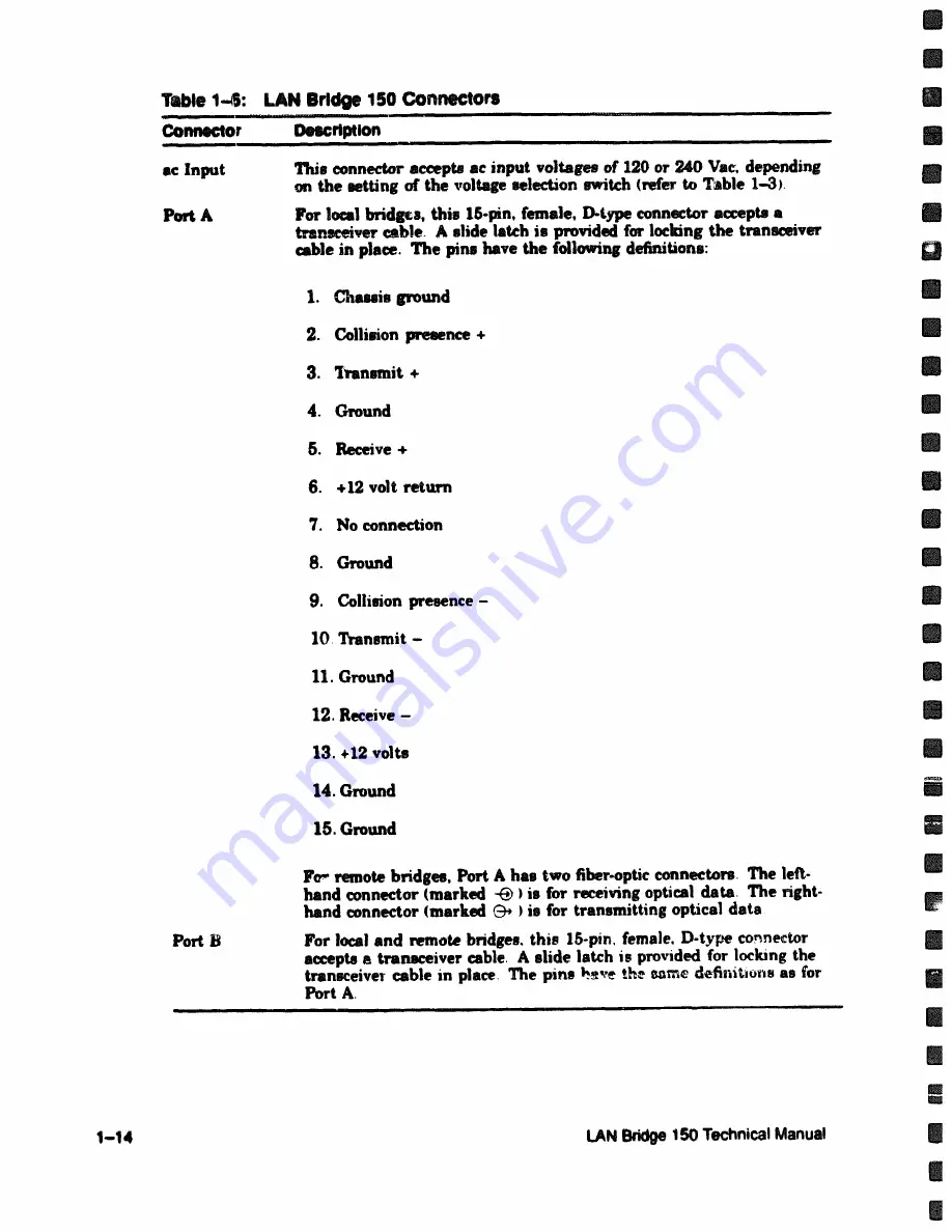 Digital Equipment Lan Bridge 150 Technical Manual Download Page 28