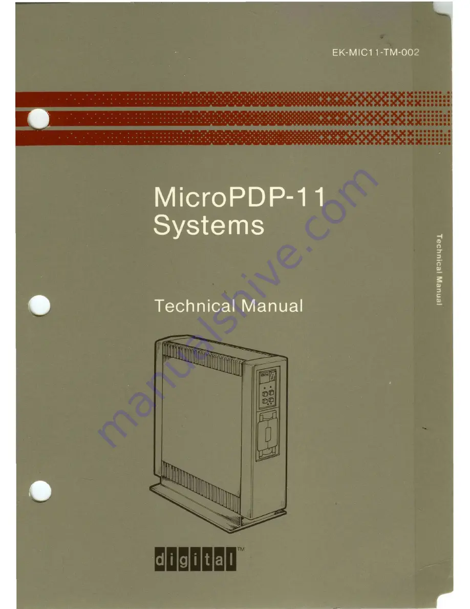 Digital Equipment MicroPDP-11 Скачать руководство пользователя страница 1