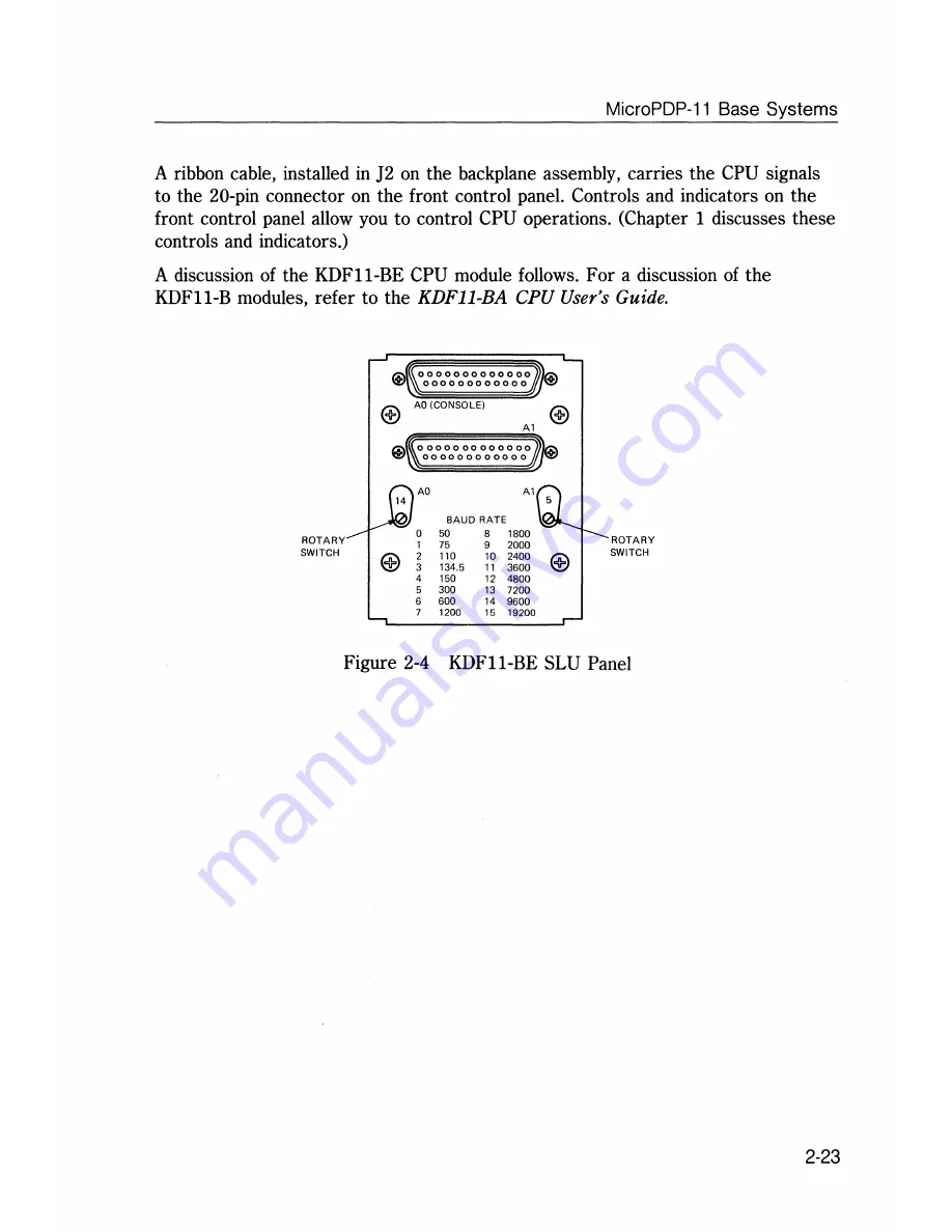 Digital Equipment MicroPDP-11 Technical Manual Download Page 62