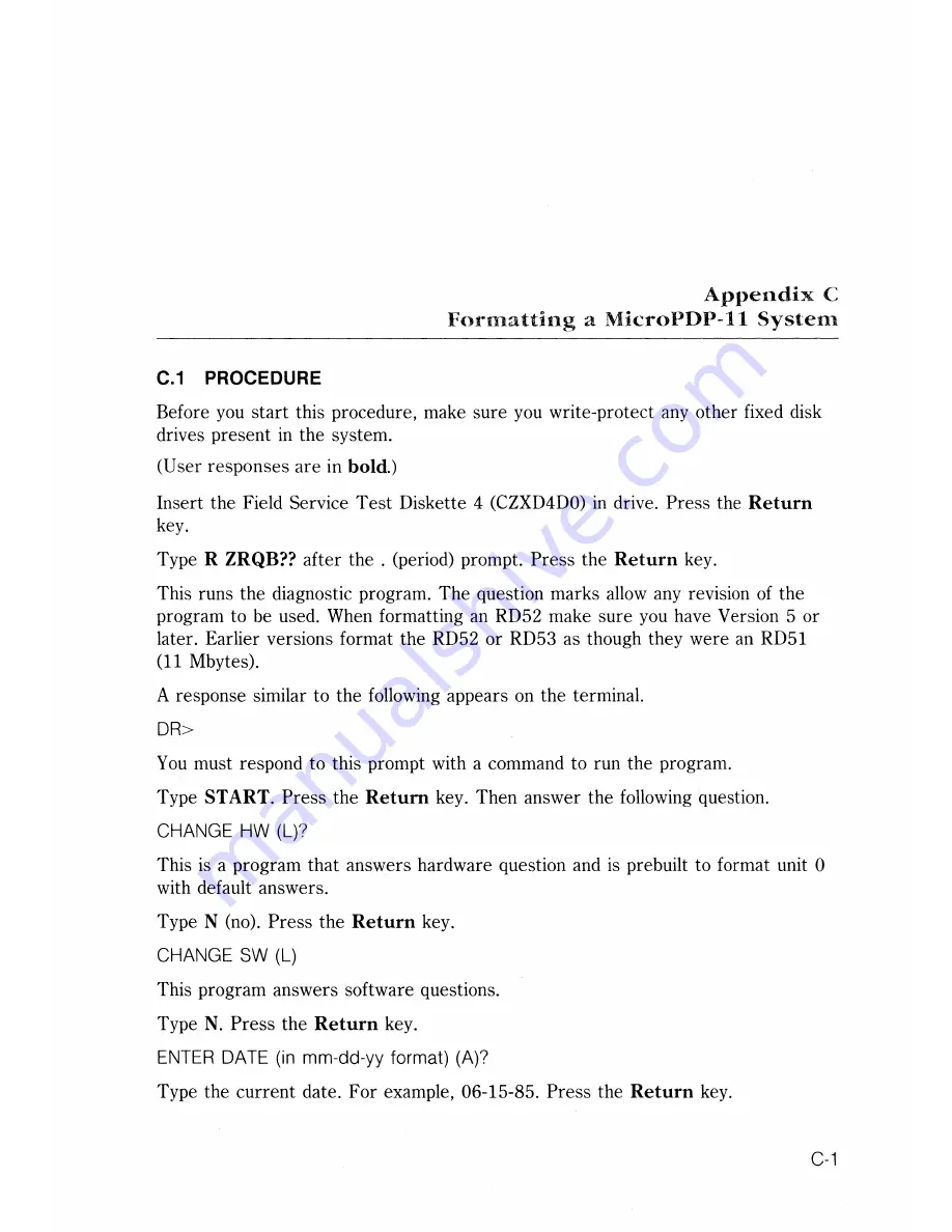 Digital Equipment MicroPDP-11 Technical Manual Download Page 246