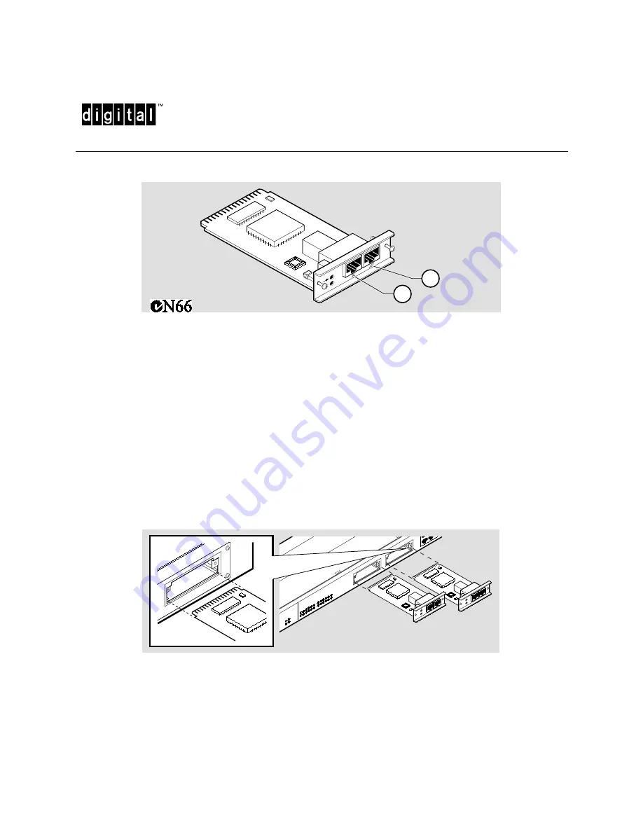 Digital Equipment Mod-MAC Series Installing And Cabling Download Page 1