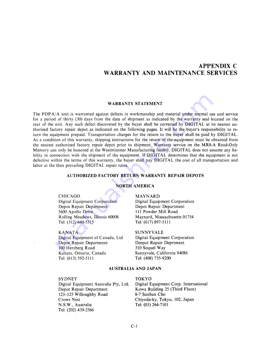 Digital Equipment PDP-8/A Operator'S Handbook Manual Download Page 80