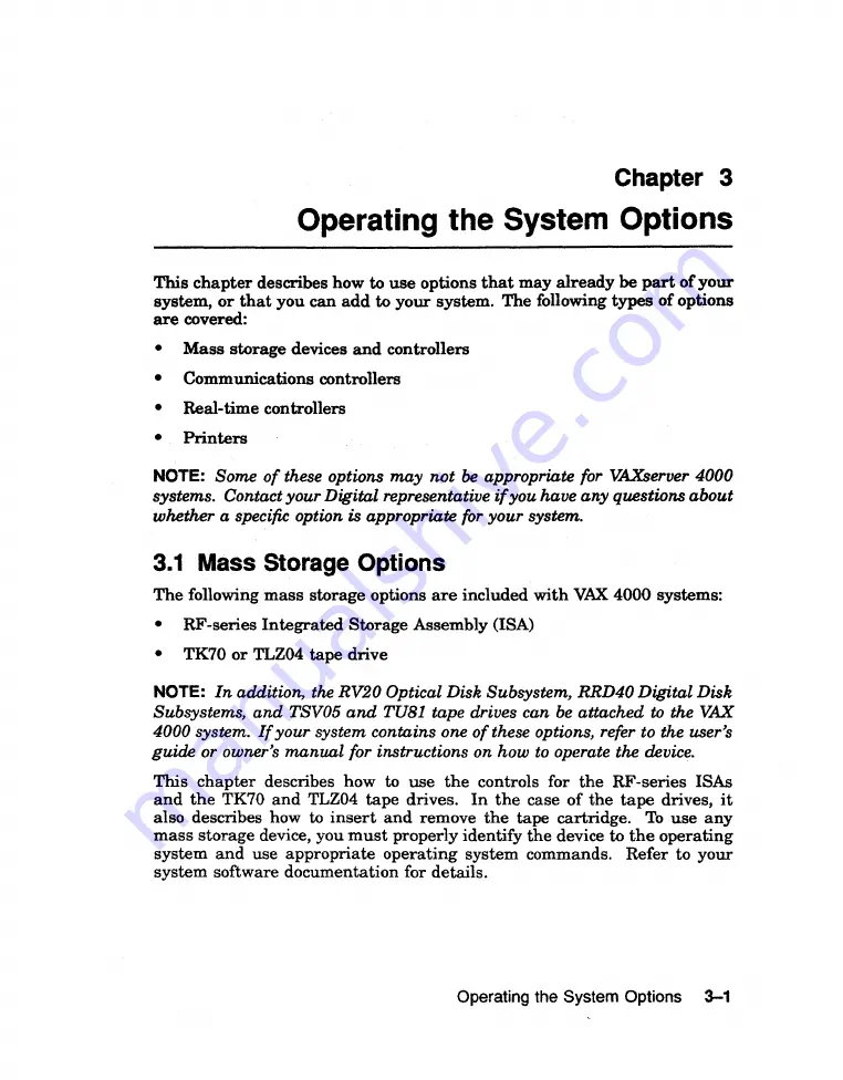 Digital Equipment VAX 4000 300 Operation Manual Download Page 52