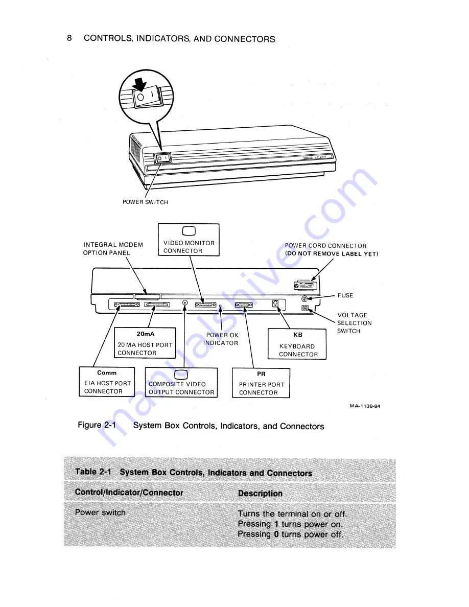 Digital Equipment VT 240 series Owner'S Manual Download Page 19