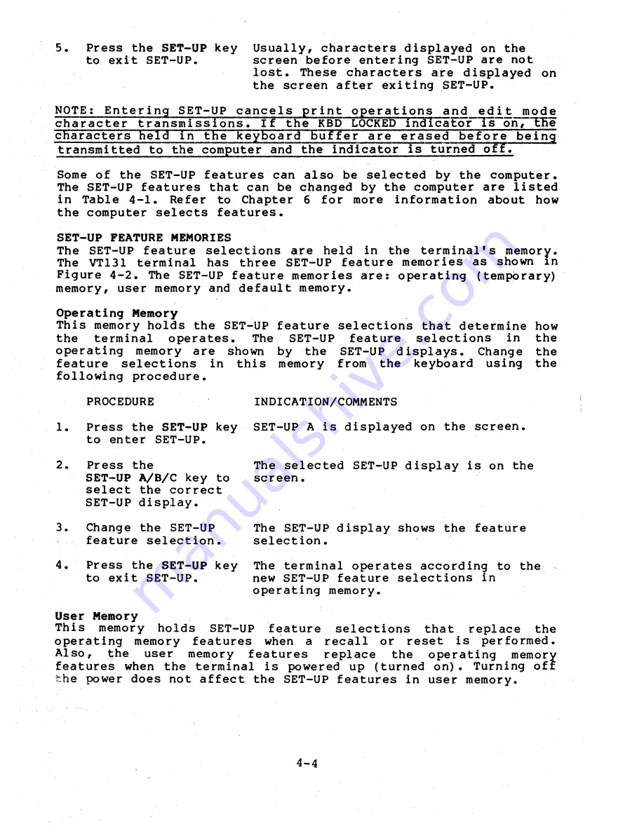 Digital Equipment VT131 User Manual Download Page 65