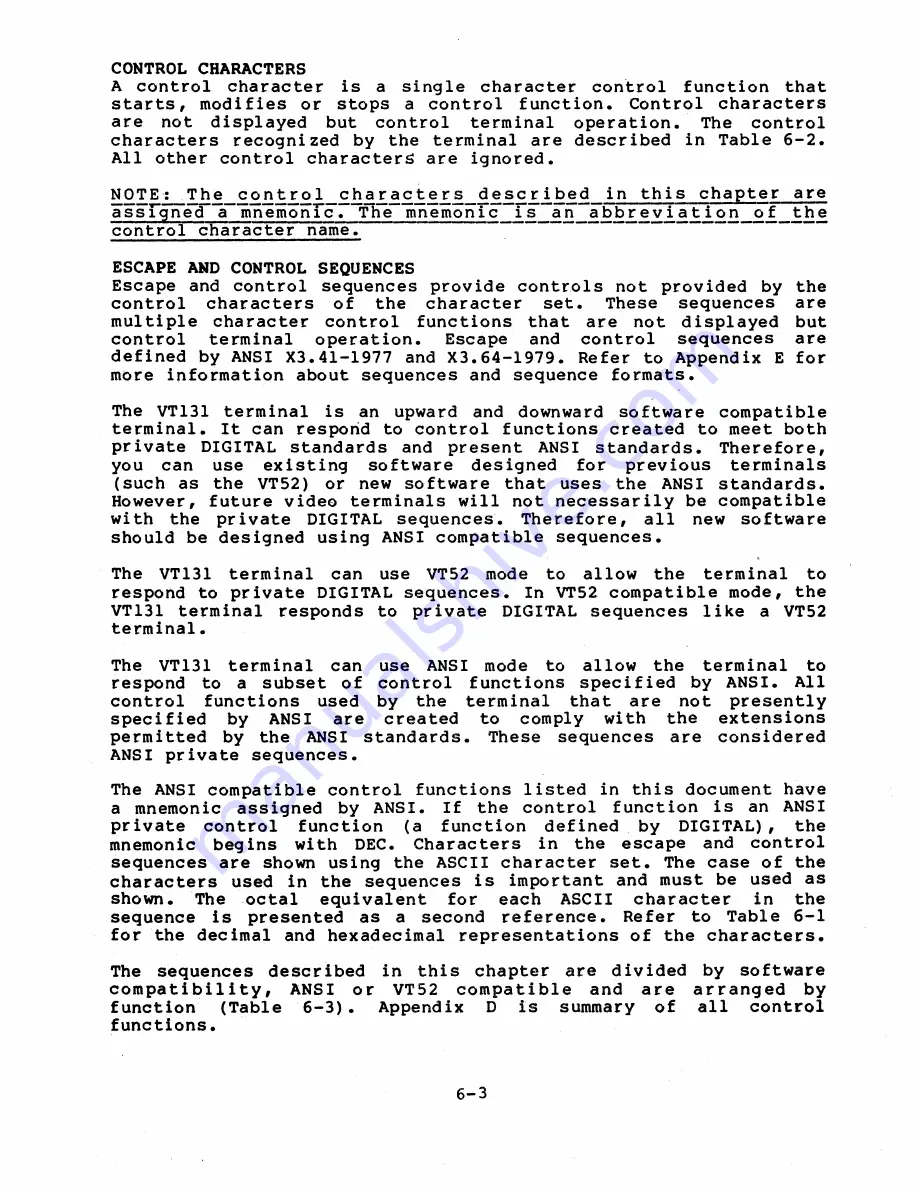 Digital Equipment VT131 User Manual Download Page 128