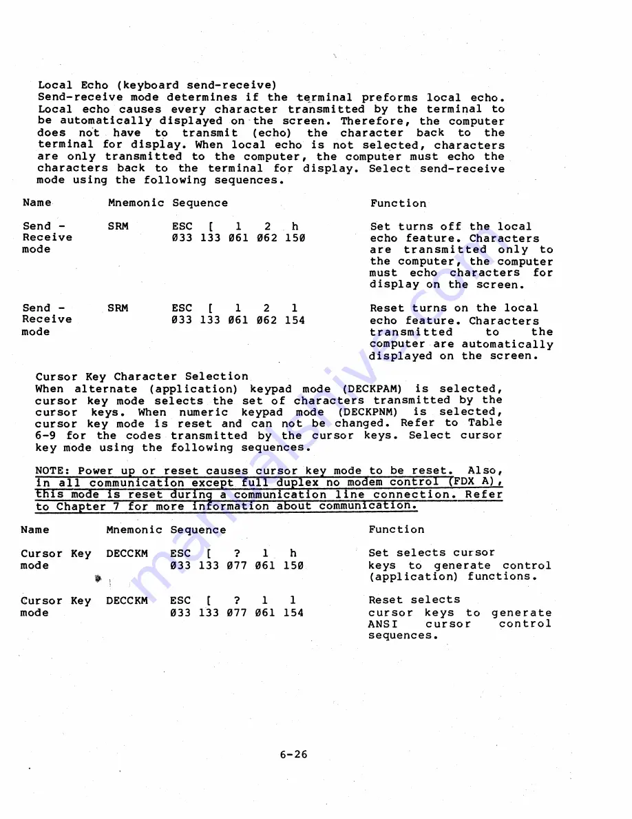 Digital Equipment VT131 User Manual Download Page 151