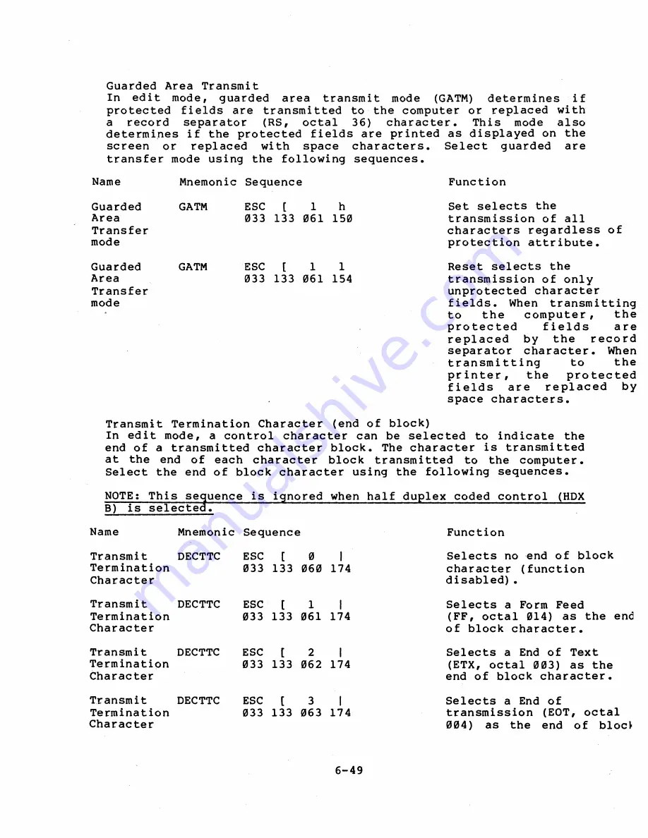 Digital Equipment VT131 User Manual Download Page 174