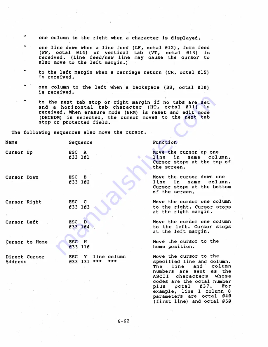 Digital Equipment VT131 User Manual Download Page 187