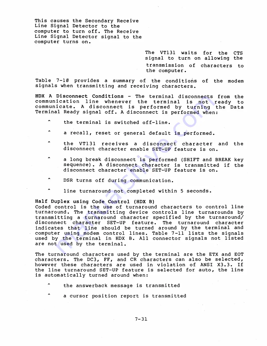 Digital Equipment VT131 User Manual Download Page 222