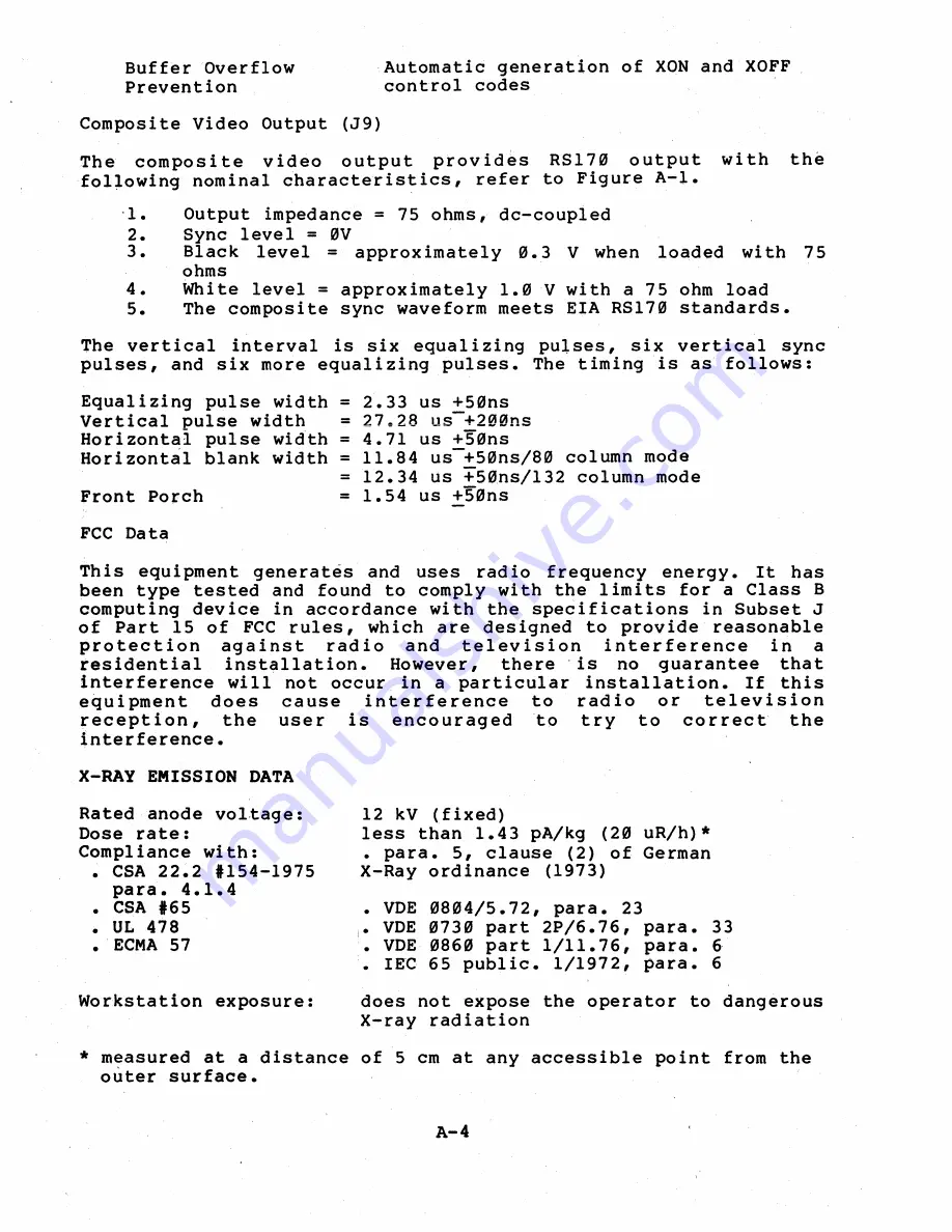 Digital Equipment VT131 User Manual Download Page 289