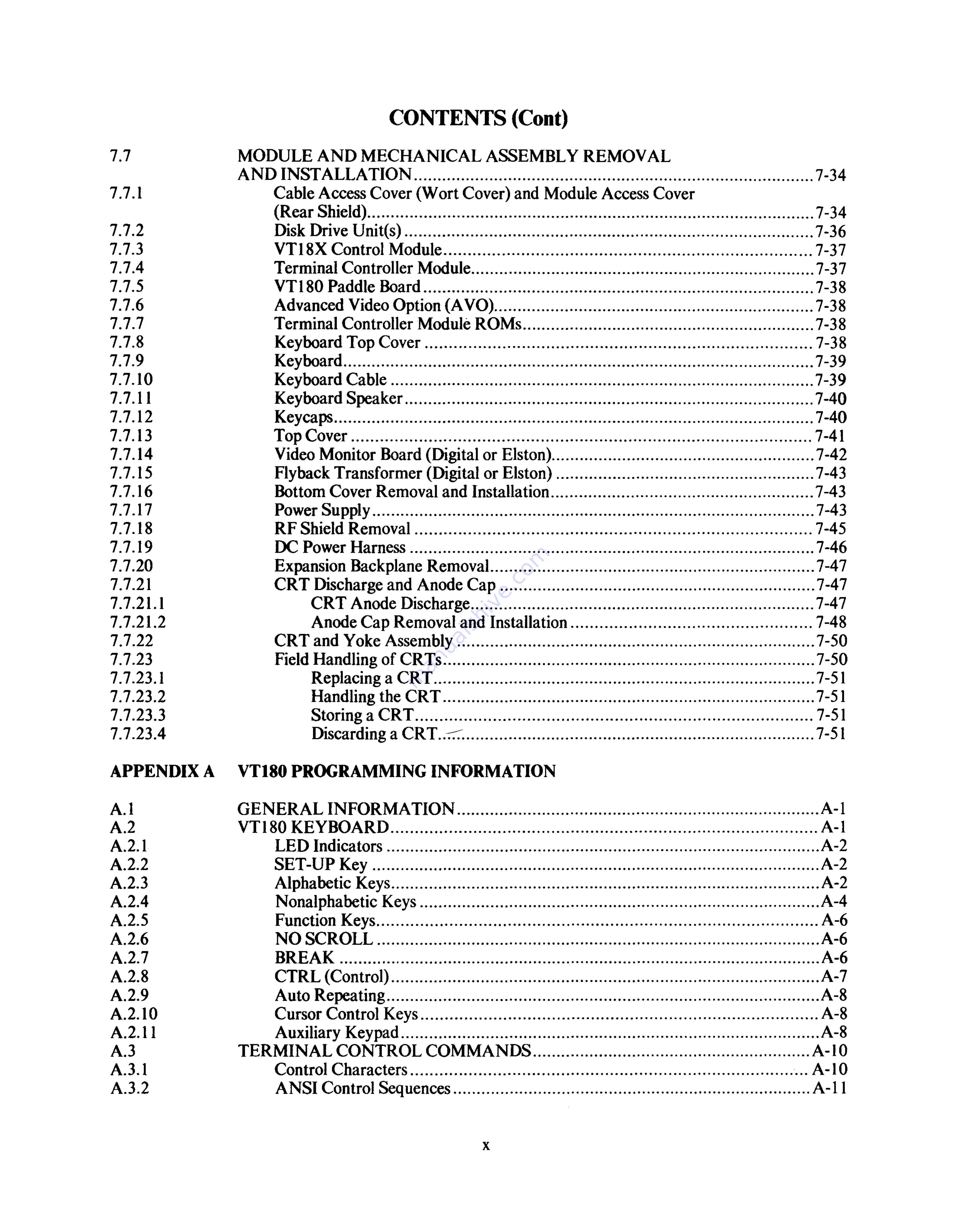 Digital Equipment VT180 Series Technical Manual Download Page 10