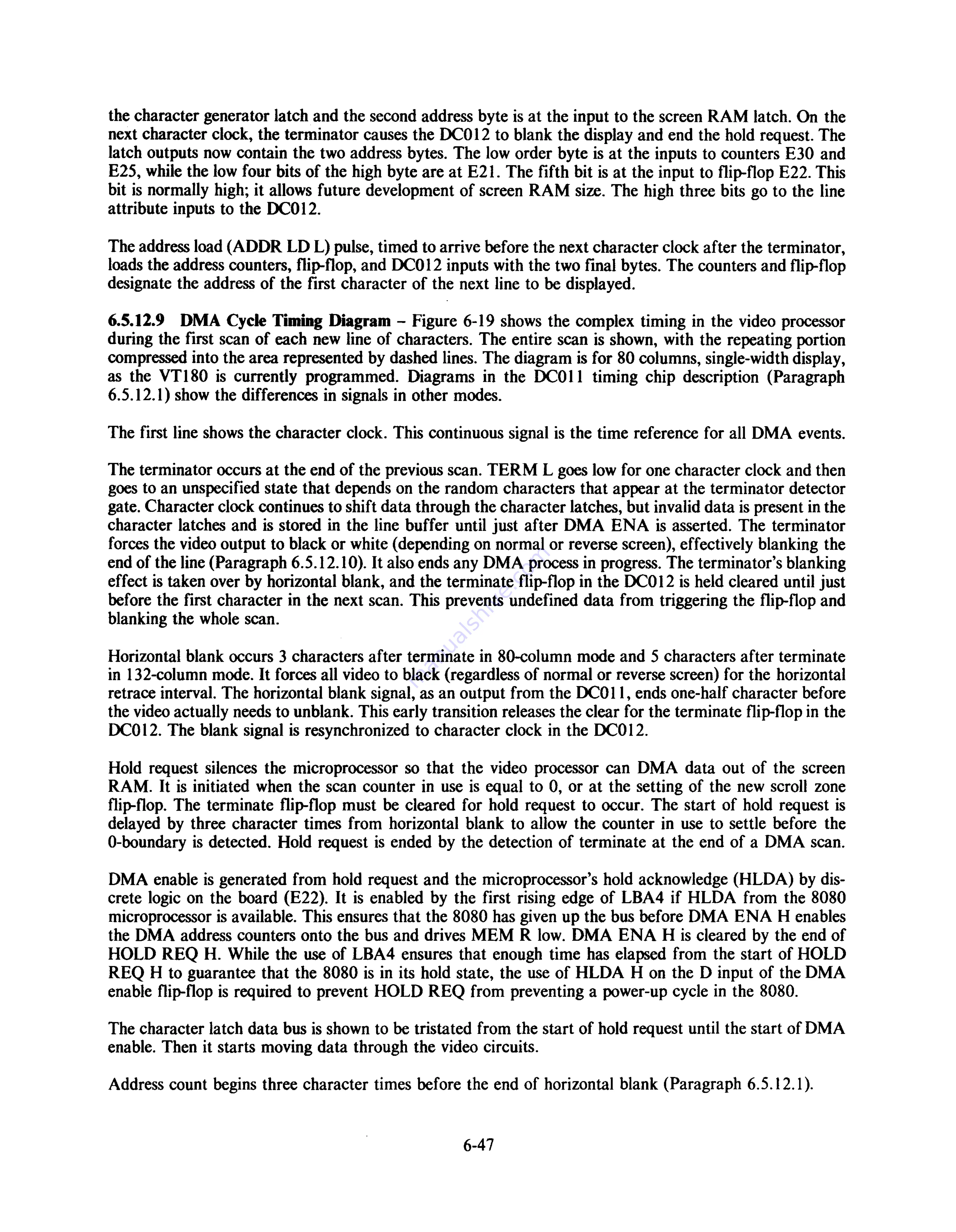 Digital Equipment VT180 Series Technical Manual Download Page 153