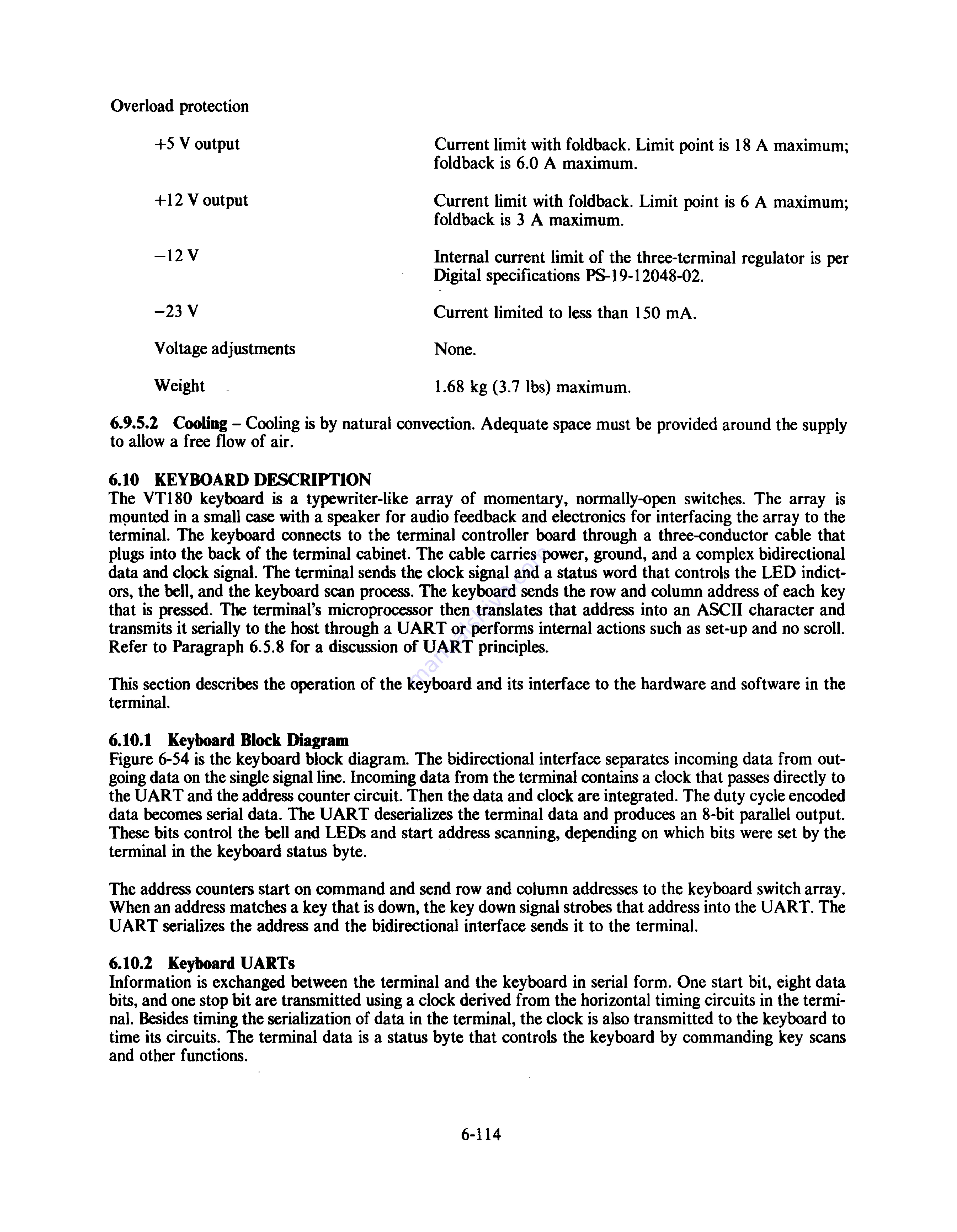 Digital Equipment VT180 Series Technical Manual Download Page 220