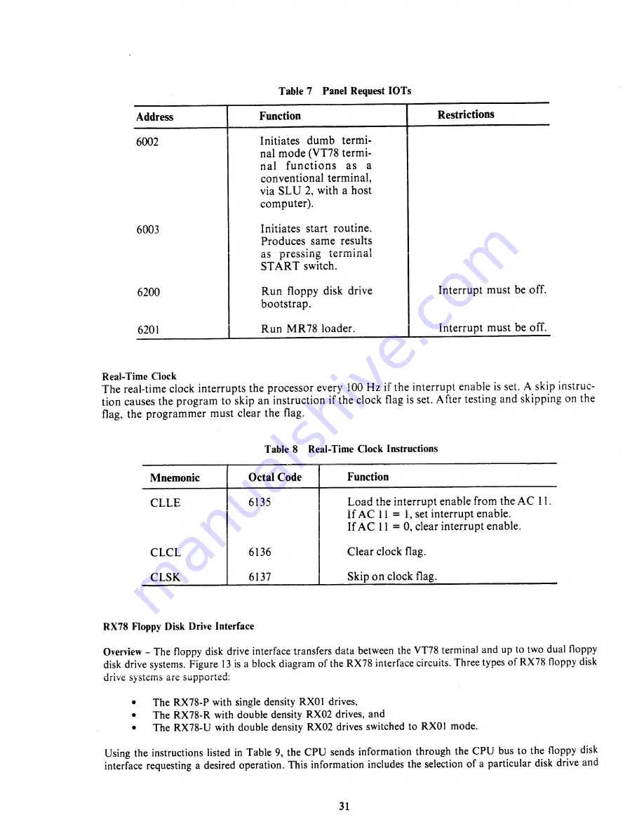 Digital Equipment VT78 Programmer'S Reference Manual Download Page 40