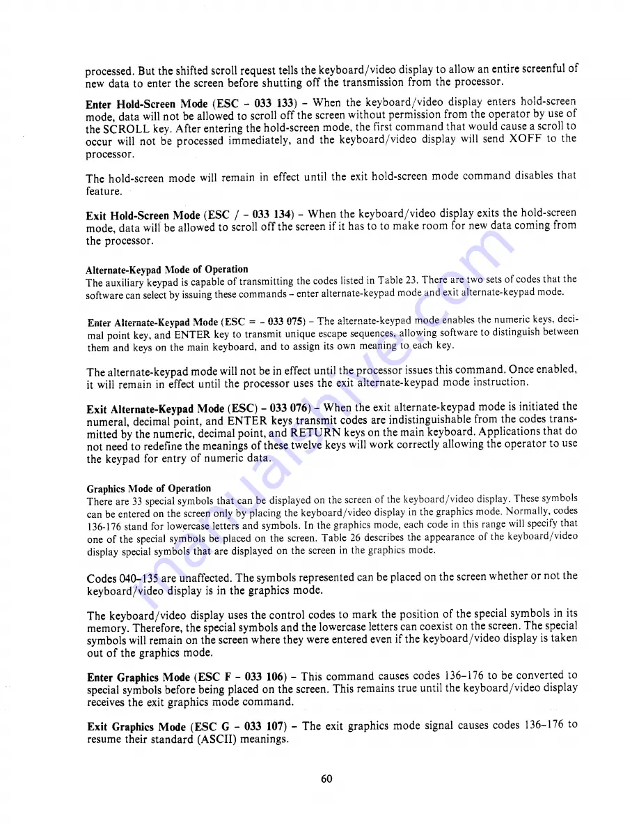 Digital Equipment VT78 Programmer'S Reference Manual Download Page 69