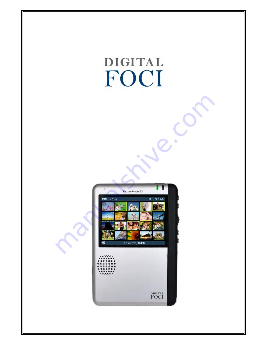 Digital Foci Picture Porter 35 Скачать руководство пользователя страница 1