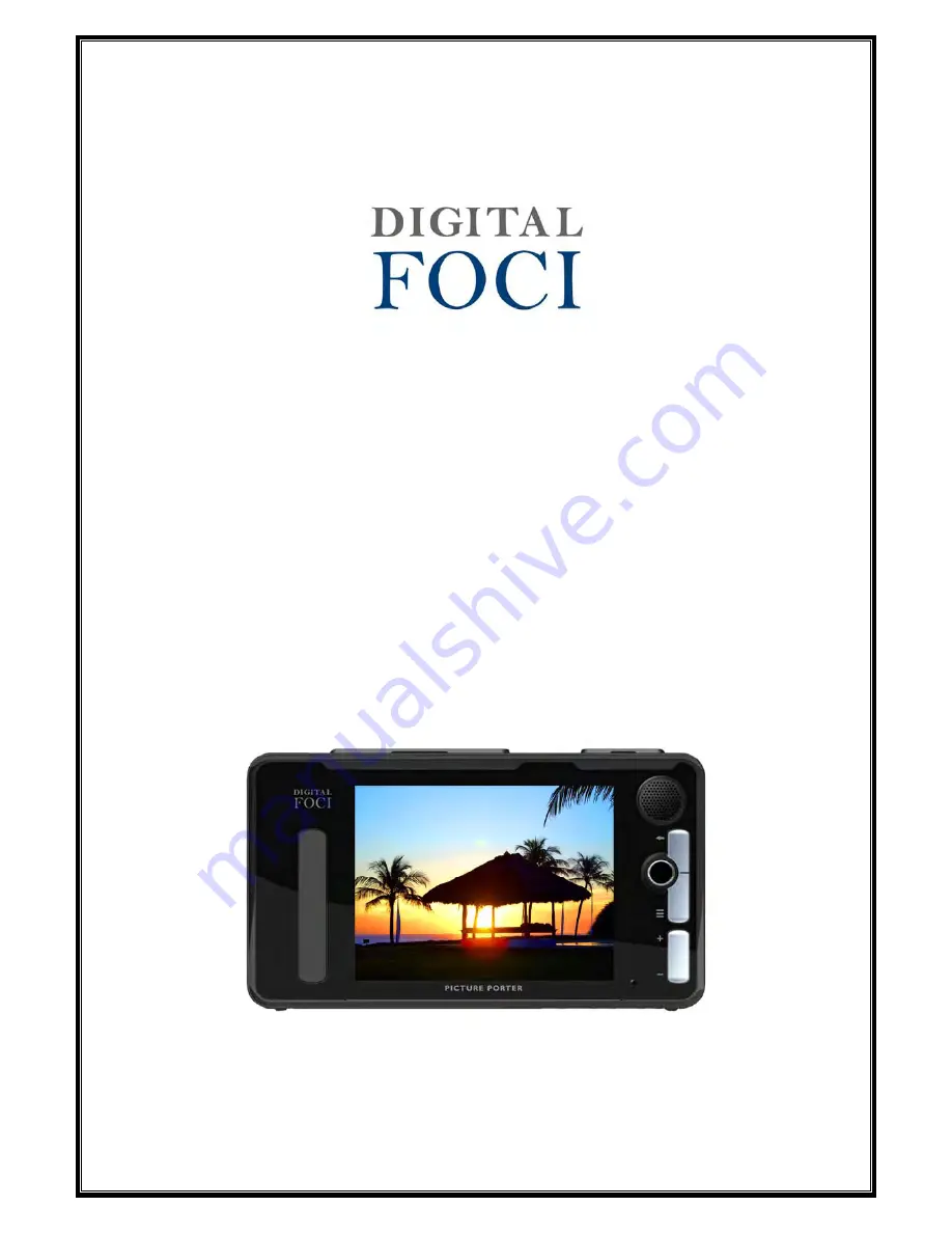 Digital Foci Picture Porter Elite PPE-360 Скачать руководство пользователя страница 1