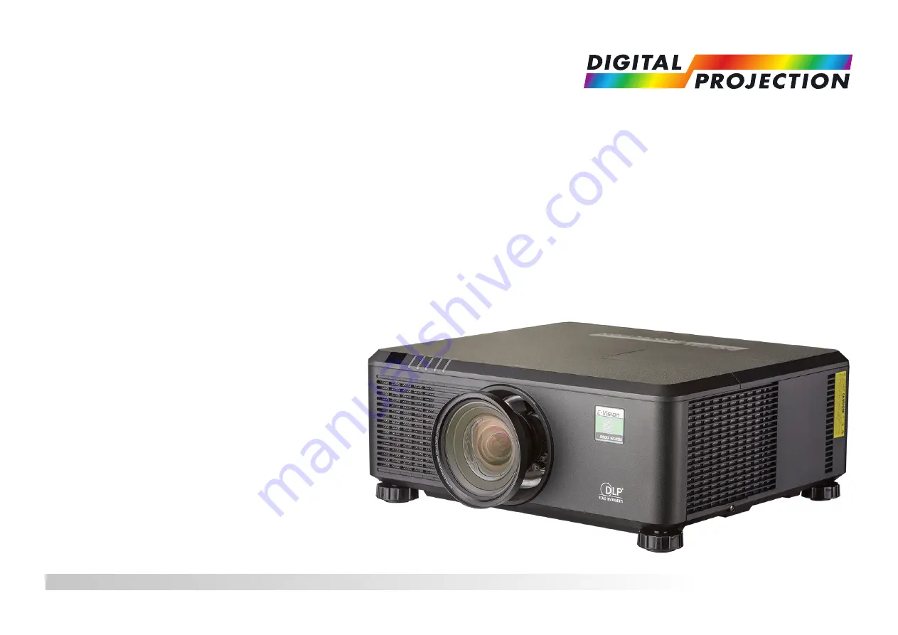 Digital Projection E-Vision 6900 Series Installation And Quick Start Manual Download Page 7