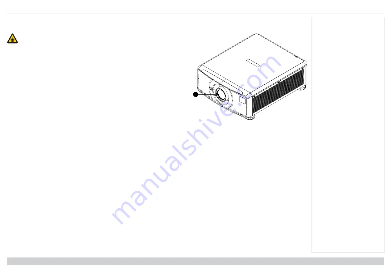 Digital Projection E-Vision Laser 15000 Series Installation & Quick Start Manual Download Page 14