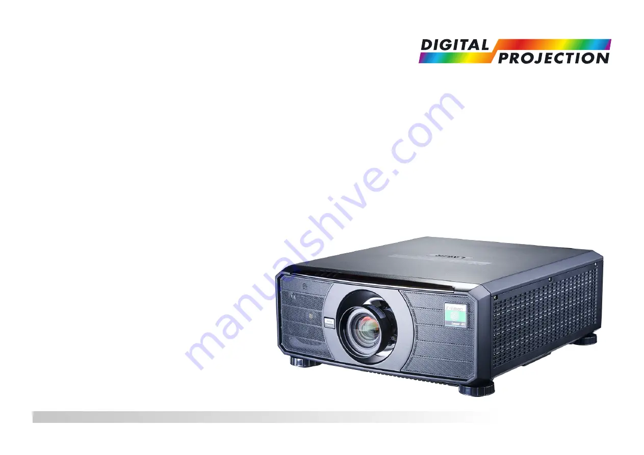 Digital Projection E-Vision Laser 4K Series Скачать руководство пользователя страница 37