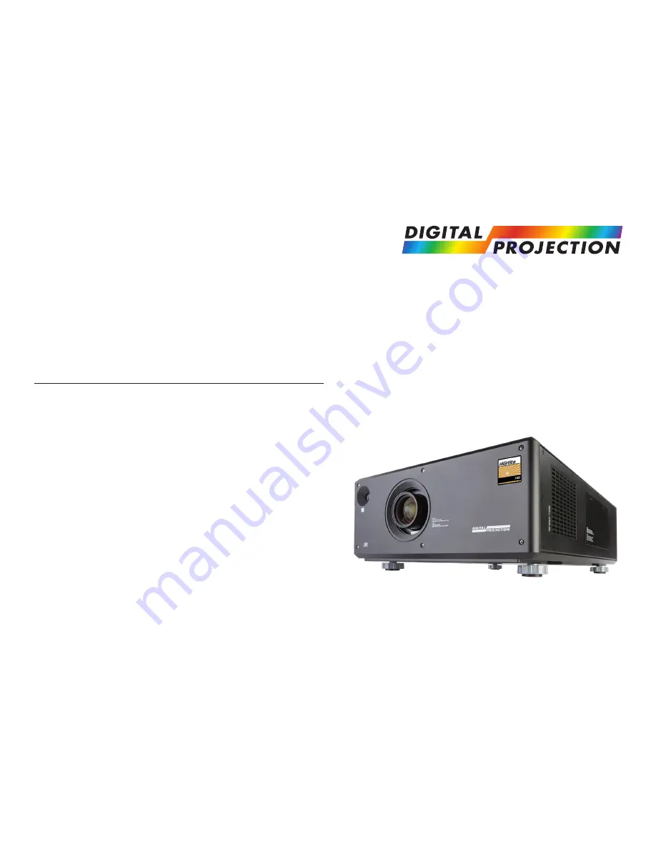 Digital Projection HIGHlite 730 Series Скачать руководство пользователя страница 33