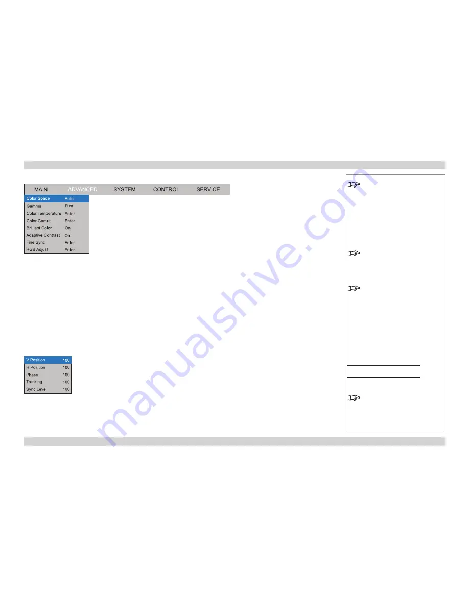 Digital Projection M-Vision Cine 3D series Operating Manual Download Page 11