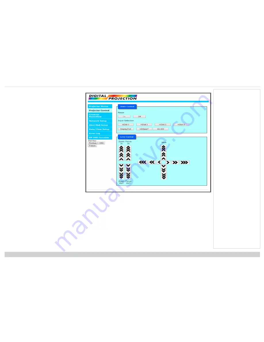 Digital Projection TITAN LASER WUXGA Installation & Quick Start Manual Download Page 93